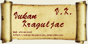 Vukan Kraguljac vizit kartica